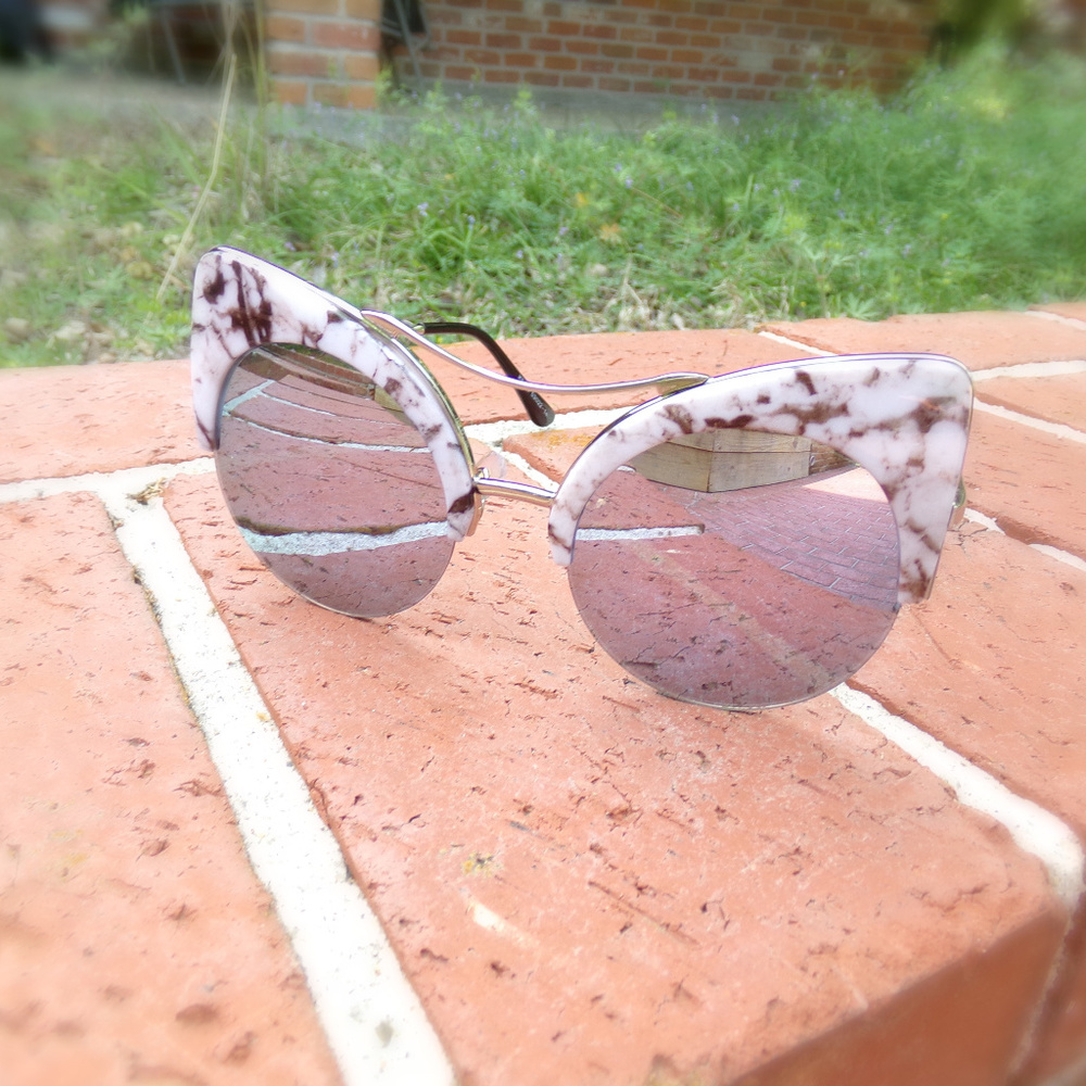 Cat eye Marble Sunglasses